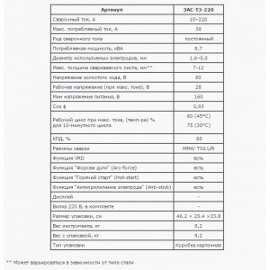 Сварочный аппарат ЗАС-Т3-220 Зубр