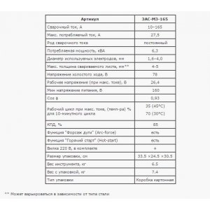 Сварочный аппарат ЗАС-М3-165 Зубр